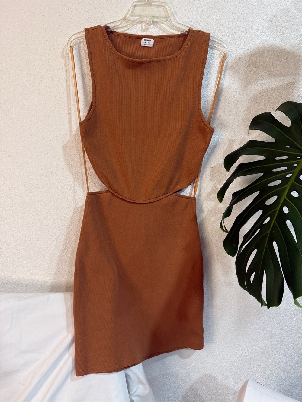Cotton On Rust Cutout Mini Dress